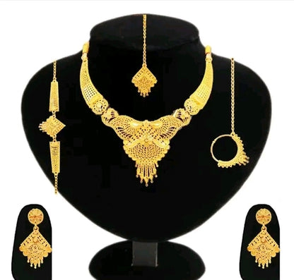 ⭐Princess Golden Necklace/ Jewellery Set With FREE Earrings