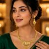 Premium Gold Plated Jewellery Set with Matching Earrings