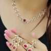 💫Premium Gold Plated Jewellery Set with Free Earrings