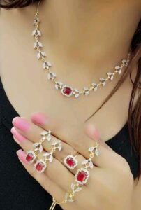 💫Premium Gold Plated Jewellery Set with Free Earrings